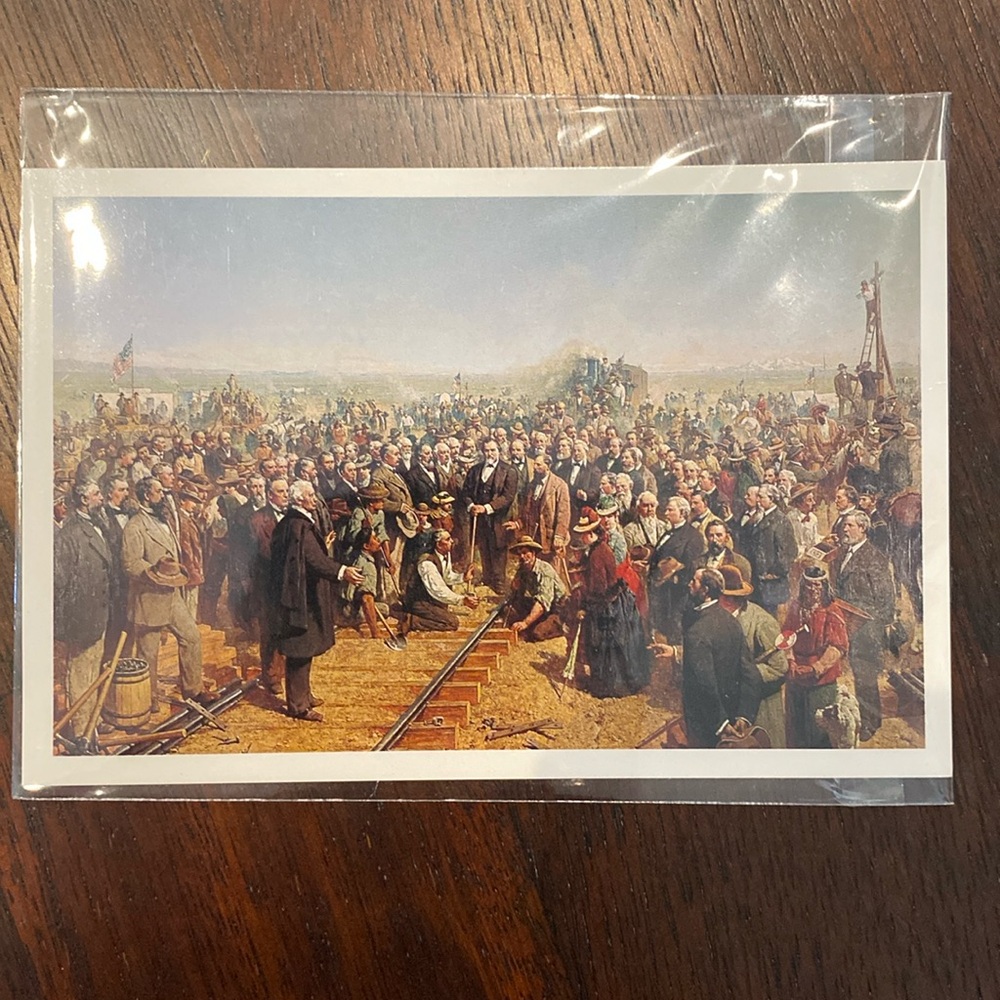 The Last Spike by Thomas Hill Vintage Postcard